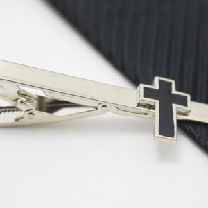 The Cross Tie Clip, Easter Day Accessories, Silver Accessories, Novelty Accessories, Gift For Man