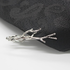 Tree Branches, Twig, Artificial Tie Clip, Wedding  Accessories, Silver Branches Tie Clip, Charms Accessories, Gifts