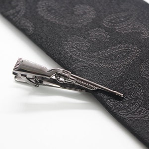 AK Tie Clip, Fashion Tie Clip, Classic Tie Clip, Silver Tie Clip, Novelty Accessories, Gift For Man