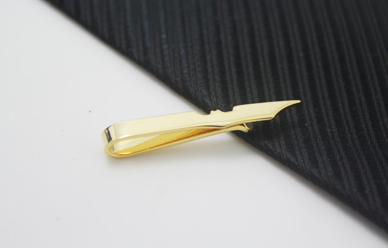 Bat Tie Clip Hero Accessories Gold Accessories Novelty Etsy