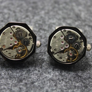 Watch Movement Cufflinks , Watch Cufflinks, Steam Punk Cufflinks,Movement cuff links, Novelty Accessories, Gift For Man