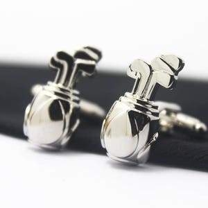 Ice hockey Cuff Links, Sports Cufflinks, Sliver Accessories, Novelty Accessories, Gift For Man