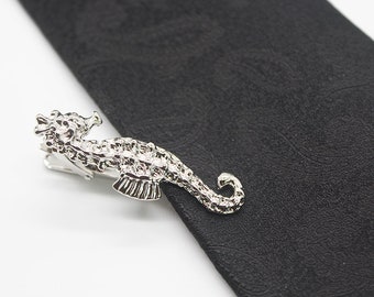 Seahorse Tie Clip, Hippocampus Accessories, Novelty Accessories, Gifts, Wedding Accessories