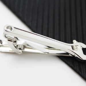 Wrench Tie Clip, Hero Accessories, Silver Accessories, Novelty Accessories, Gift For Man image 1