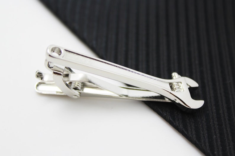 Wrench Tie Clip, Hero Accessories, Silver Accessories, Novelty Accessories, Gift For Man image 1