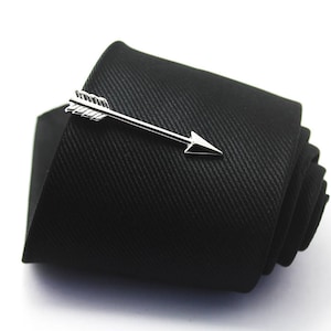 Feather Arrows  Tie Clip, Classic Tie Clip, Fashion Collocation, Silver Tie Clip, Novelty Accessories, Gift For Man