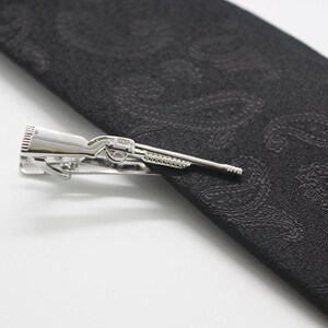 AK Tie Clip, Fashion Tie Clip, Classic Tie Clip, Silver Tie Clip, Novelty Accessories, Gift For Man