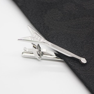 Guitar, Electric Guitar Tie Clip, Music Lover Tie Clip, Silver Tie Clip, Wedding Accessories, Gifts