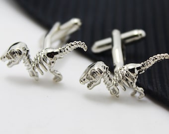 Dinosaur Cuff Links, Jurassic park  Cufflinks, Hero Accessories, Sliver Accessories, Novelty Accessories, Gift For Man