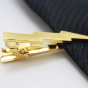 Lightning  Tie Clip, Gold Lightning Accessories, Novelty Accessories, Gift For Man