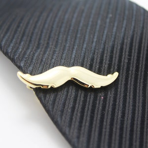 Mustache, Smile Tie Clip, Chaplin  Accessories, Gold Accessories, Novelty Accessories, Gift For Man