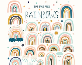 Download Modern rainbow | Etsy