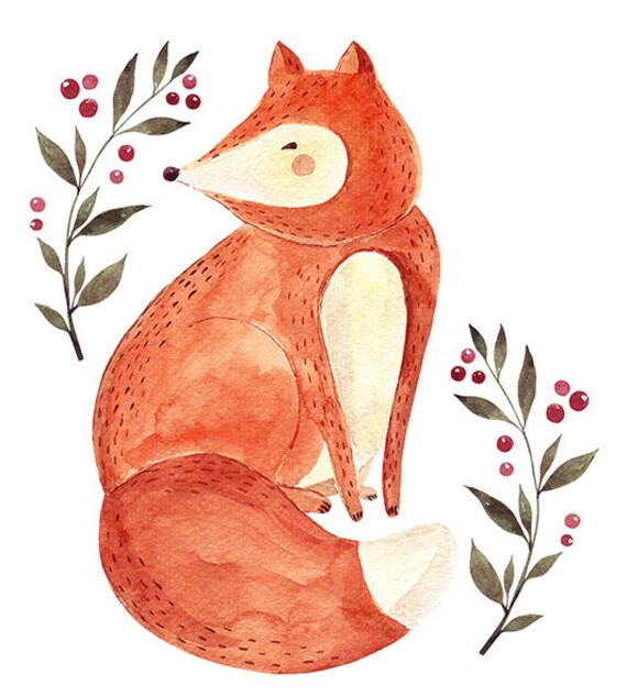Watercolor Fox Printable Clip Artwork, PNG layout, child artwork, forest animal wall artwork print, Nursery poster picture about Fox Printable identified as Watercolor Fox Printable Clip Artwork, PNG structure, boy or girl artwork, forest animal wall artwork print, Nursery poster