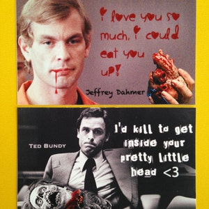Printable Serial Killer Valentine's Day Cards Set of 10 Uniquely ...