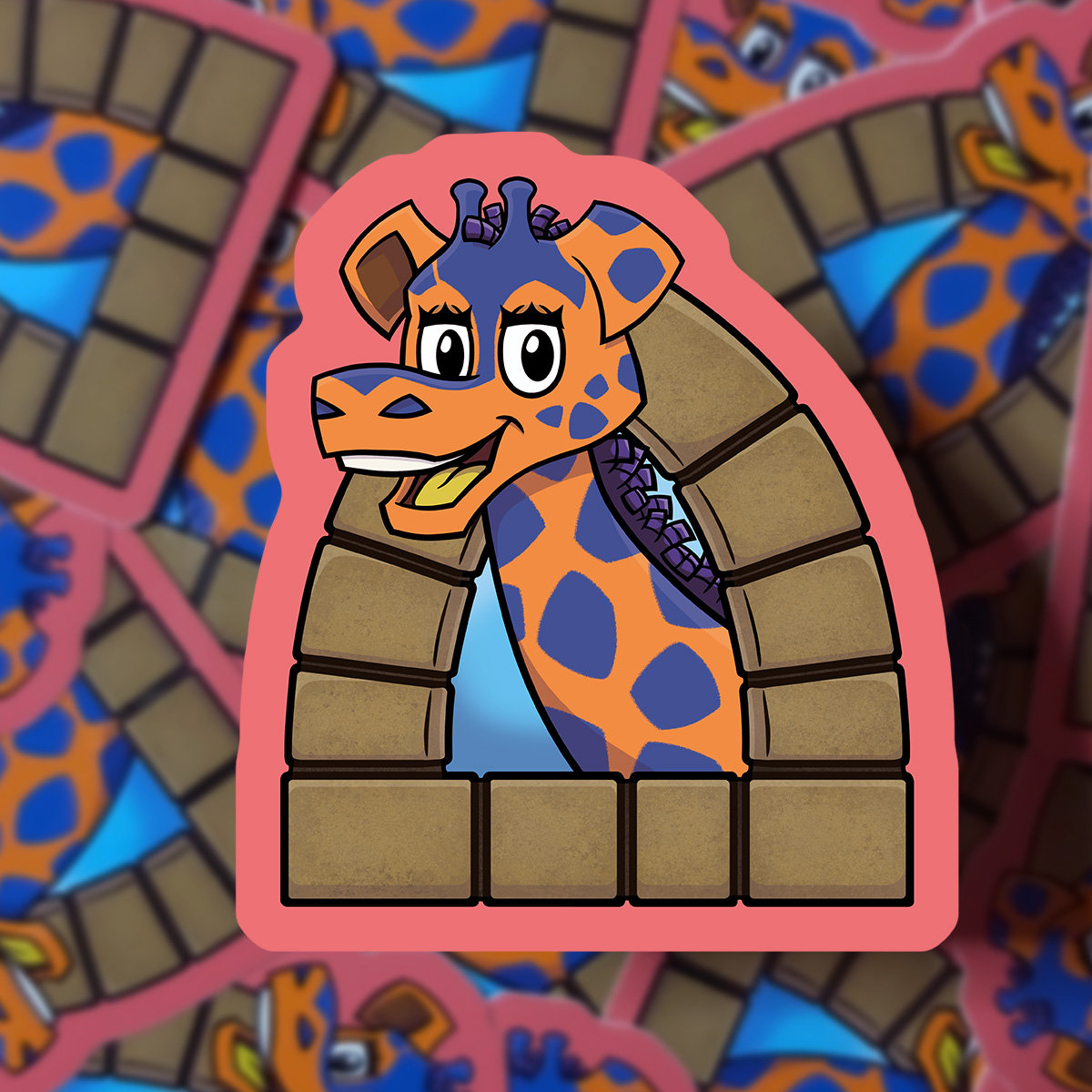 The Friendly Giant's Jerome the Giraffe Stickers - Etsy