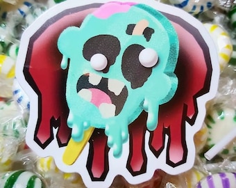 Melty Monster Pops Zombie Stickers