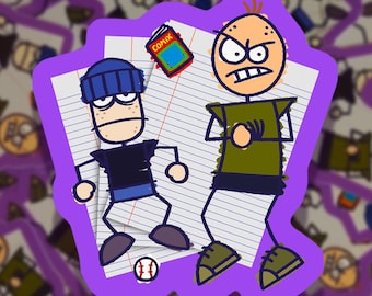 Stickin 'Around Dill und Frank Aufkleber