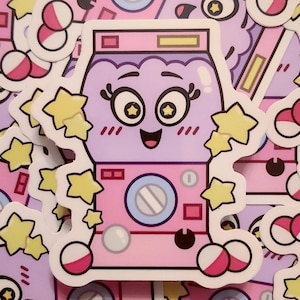 Gatchapon Machine Stickers