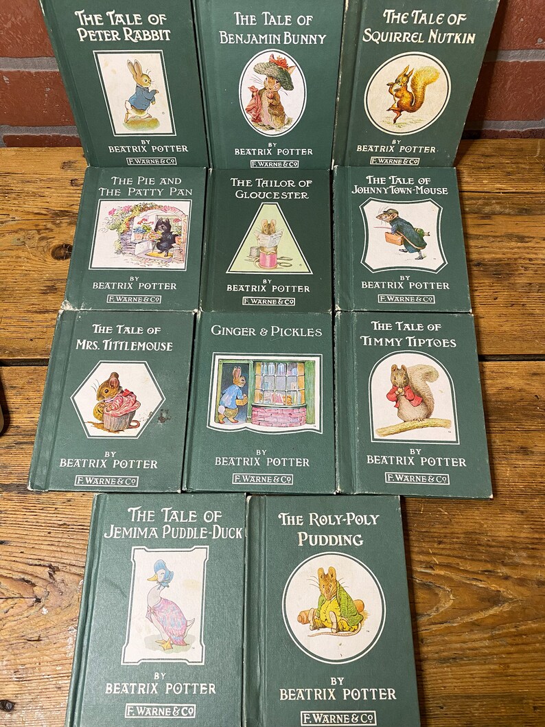 Peter Rabbit Books Collection, Beatrix Potter, Illustrated, Collectible ...