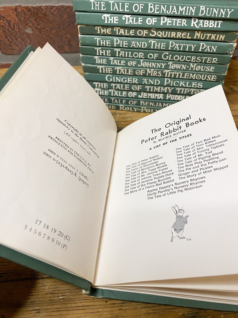 Peter Rabbit Books Collection, Beatrix Potter, Illustrated, Collectible ...