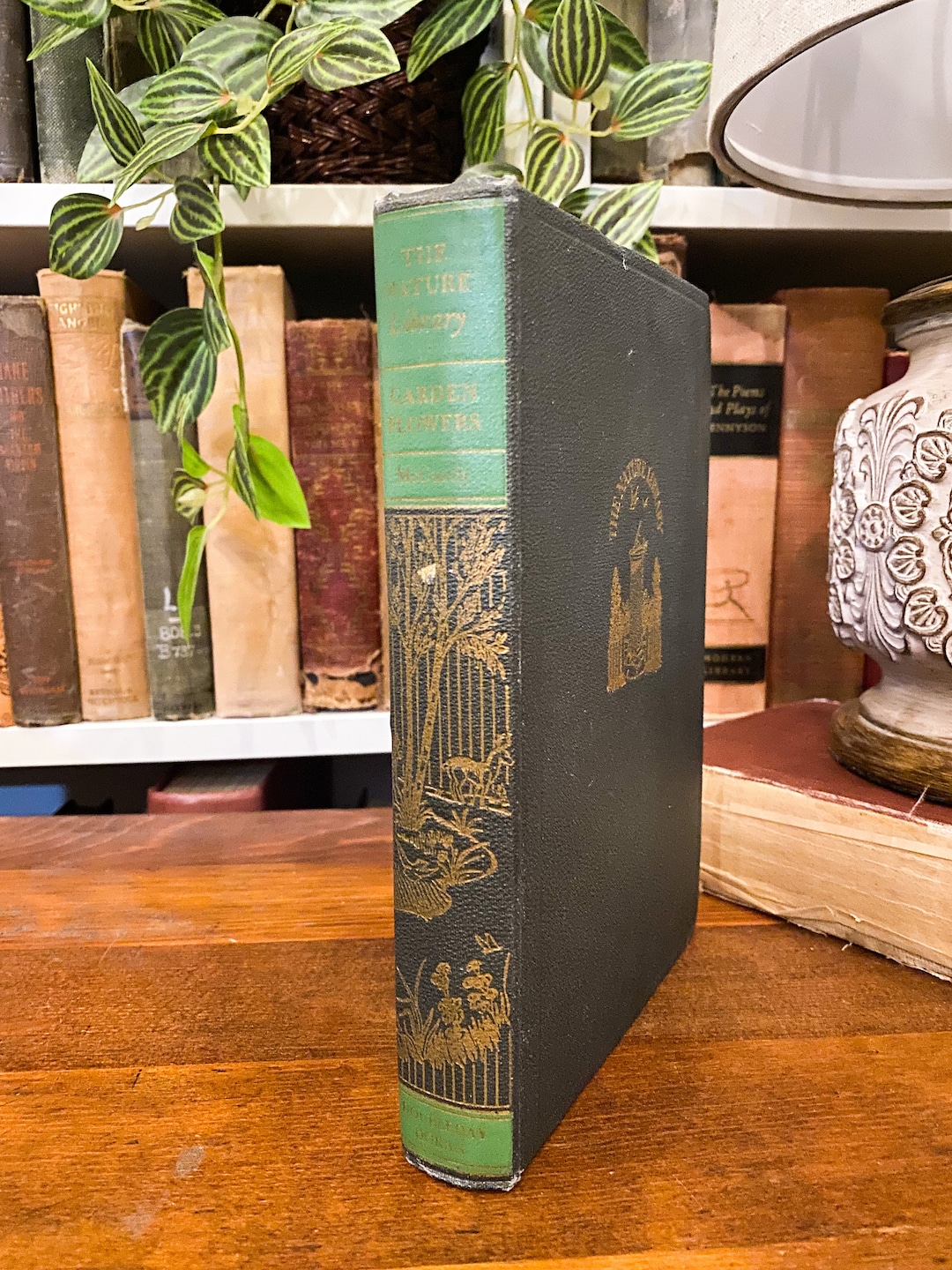 The Nature Library Books Rare Library Garden Flowers Etsy