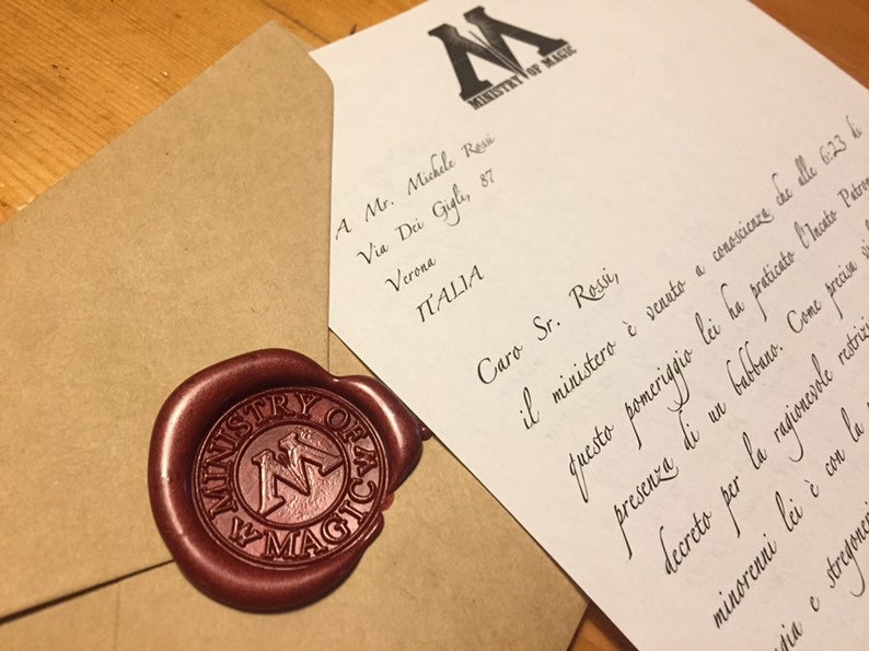 Harry Potter Squeal Size 16 X 113 Cm Ministry Of Magic Postmark And Wax