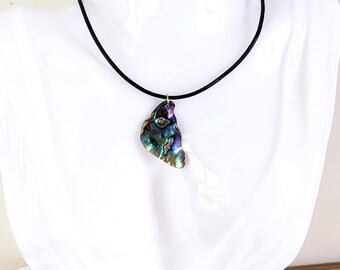 Paua Shell Abalone Choker Necklace, Cord Necklace Choker, Australian Made, Paua Shell Gift, Paua Shell Jewellery, Abalone jewellery,