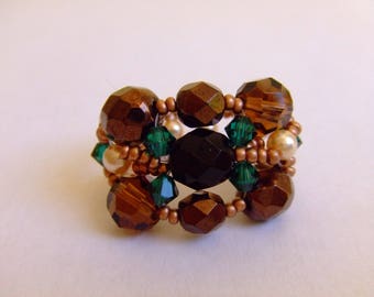 PRICE reduced: Ring faceted beads and bicones