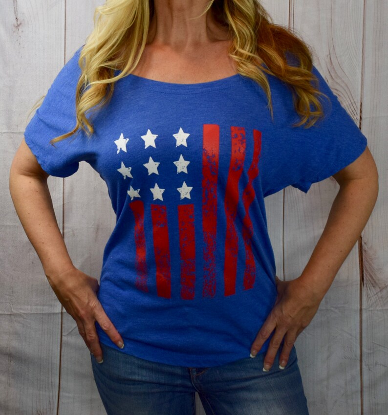 Memorial Day Shirt. 4th of July Top Womens. American Flag Etsy