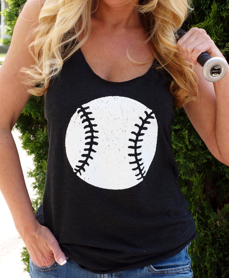 Baseball Workout Tank Top. Baseball Mom Fashion Tank. Baseball Etsy