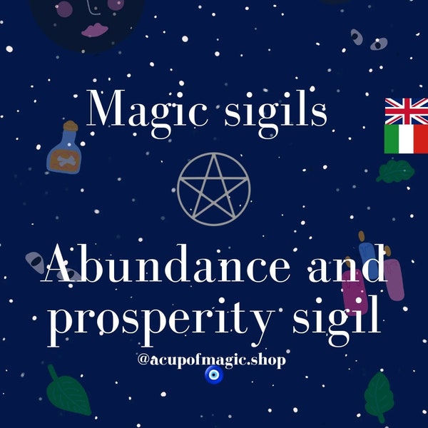 Abundance and Prosperity DIY SIGIL, Money Sigil Magick, Sigil, abundance and prosperity, wiccan, pagan,sigils, law attraction, magic, witch