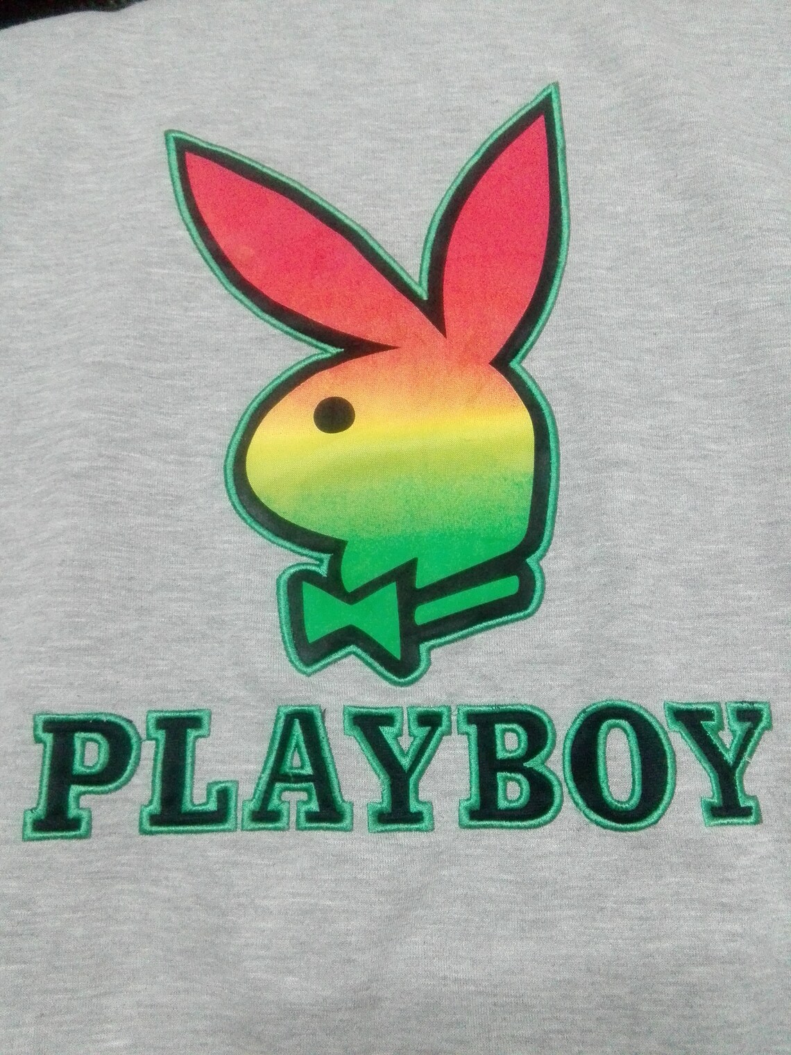 FREE Shipping Vintage 90's Playboy Crew Neck Grey | Etsy