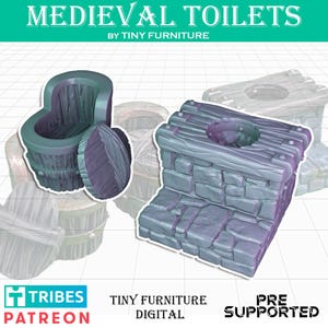 Toilettes pour jeux de figurines type donjons et dragons | JDR