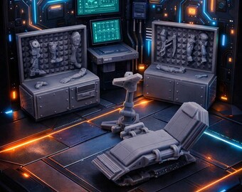 Cyber lab |  3dprinted | miniature terrain | tabletop games