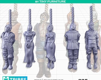 Figurine Hanged persons for Dnd or Pathfinder RPG, Heroquest