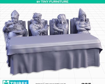 Wedding fest miniature terrain | RPG | dungeon furniture | 3D printed