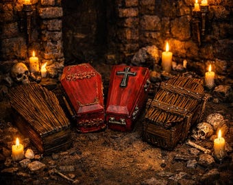 Coffins heroic fantasy | RPG | miniature gaming | 3D printed