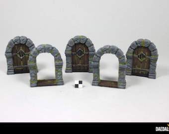 Dungeons and dragon, Zombicide, Gloomhaven five doors kit tabletop miniature gaming