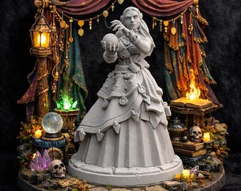 Psychic figurine from heroic fantasy, Dungeons & Dragons