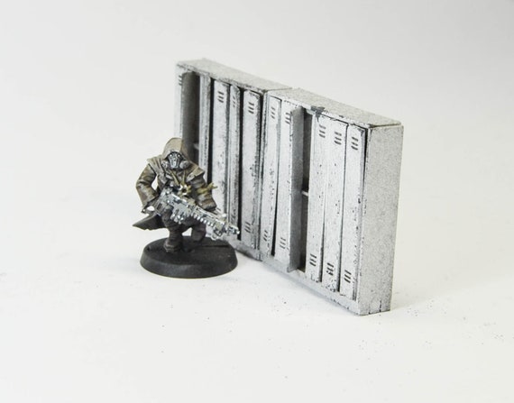 Lot Of 4 Lockers Lockers For Games Of Miniature Figurines Etsy