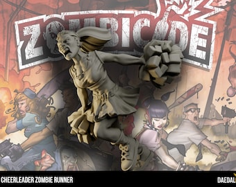 zombicide proxy figurine: Runner cheerleader