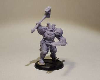 3d printing figurine Major Anson warmachine, warhammer 40k alternative