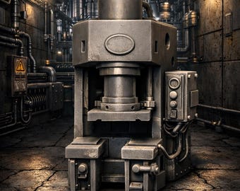 Factory machine - Hydraulic press | Walking dead | Fallout | Zombicide | 3D printed