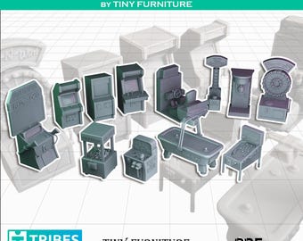 Miniature arcade machines for miniature game decoration | Fallout | The Walking Dead | Zombicide
