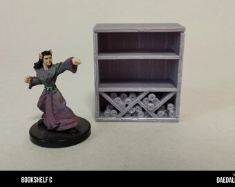 cabinet with scrolls, miniature for dungeon