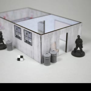 Texture di pareti in cemento per decorazioni da tavolo del gioco di figurine Zombicide