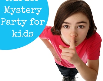 Murder Mystery Party for Kids - a perfect kids mystery party with fun mystery games for young detectives with birthday party printables