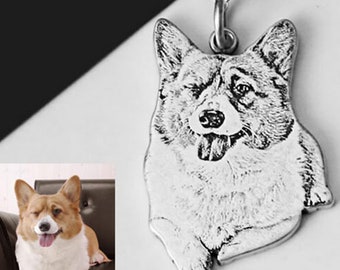 pet photo necklace etsy