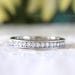 Stackable Milgrain Pave Set Eternity Ring - Round Brilliant Cut Wedding ...