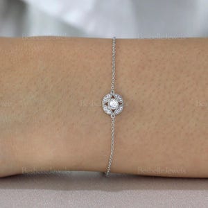 Milgrain Vintage Chain Bracelet - Bridesmaid Gifts - Dainty Sterling Silver Chain Bracelet - Art Deco Bracelet - Gift for Her [BB2406]